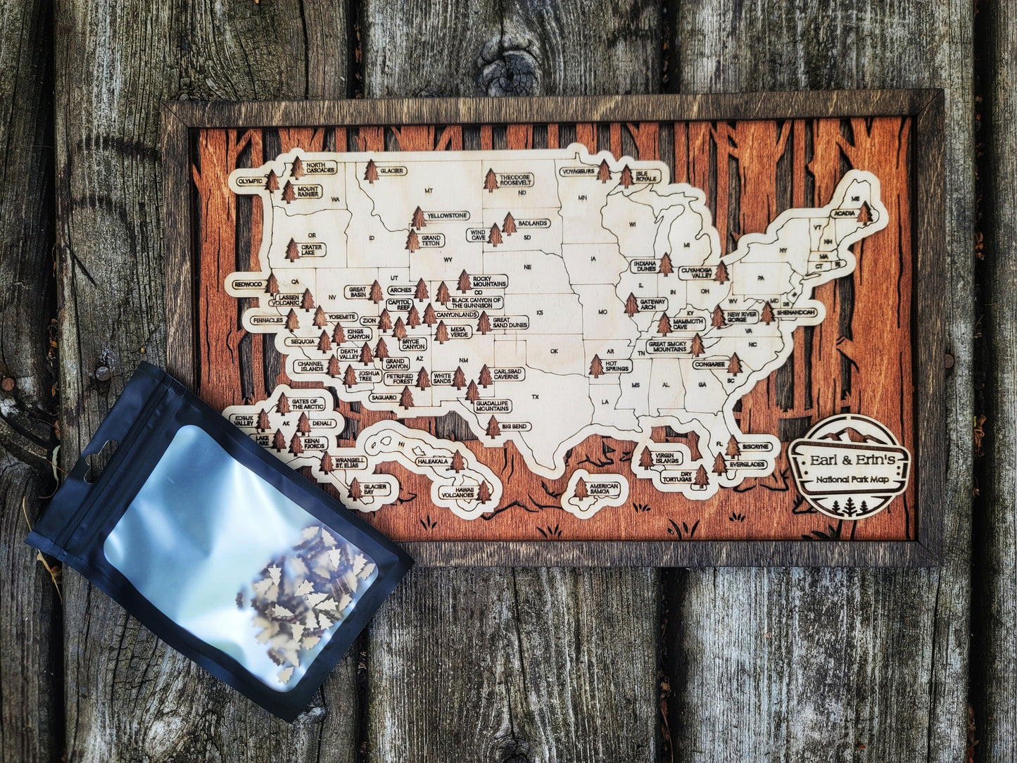 Travel Map - U.S. National Parks