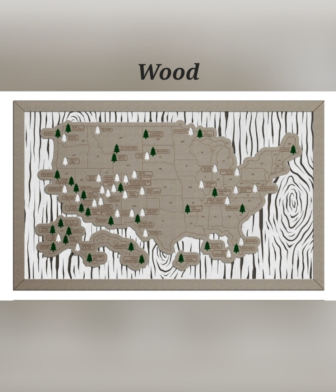 Travel Map - U.S. National Parks