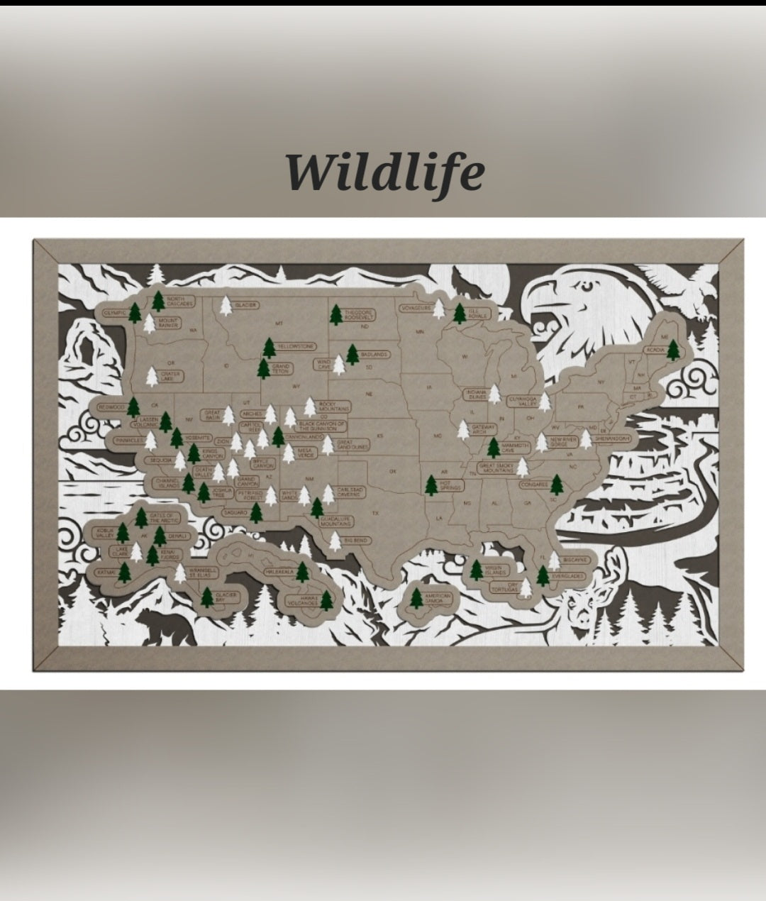 Travel Map - U.S. National Parks