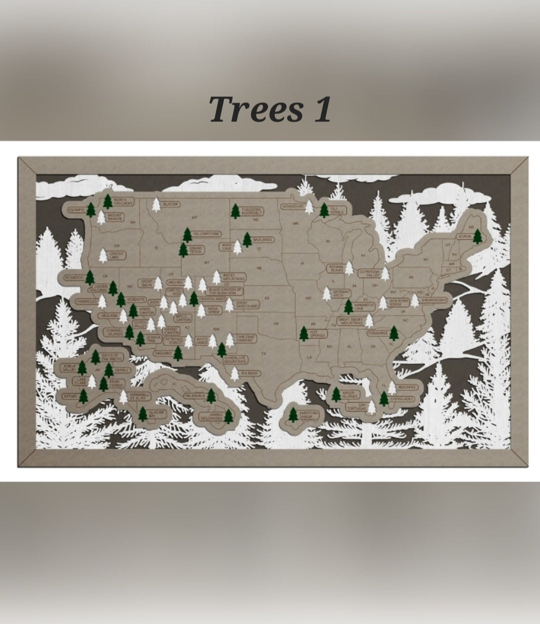 Travel Map - U.S. National Parks