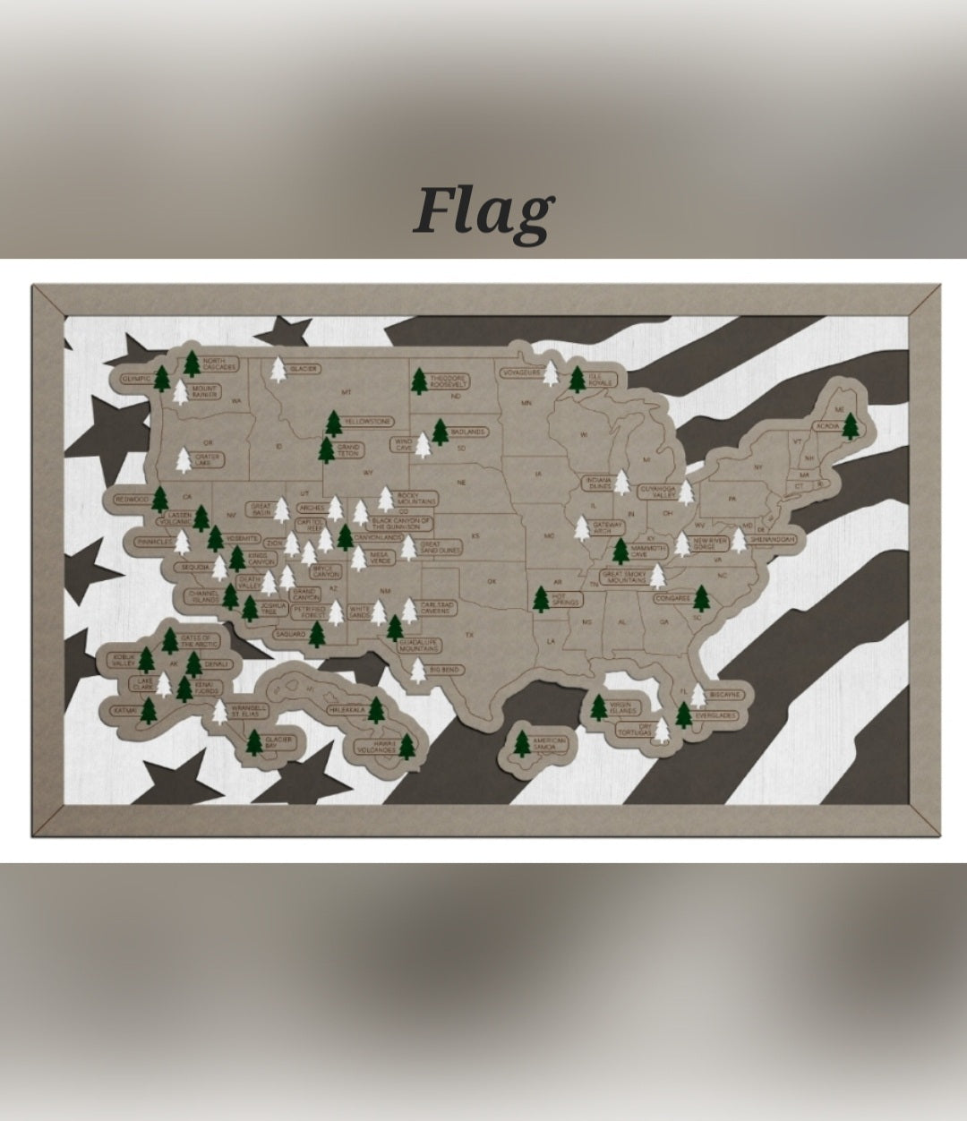 Travel Map - U.S. National Parks