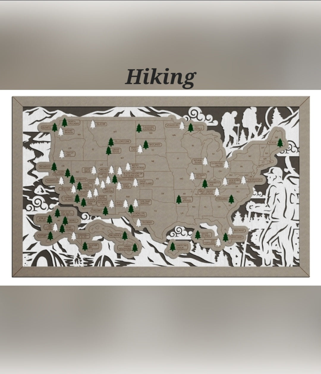 Travel Map - U.S. National Parks