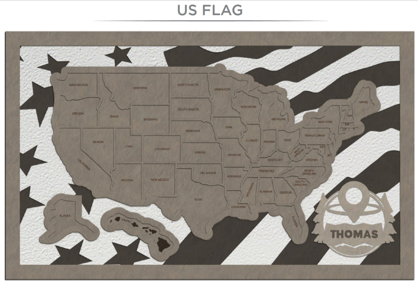 Travel Map - U.S. States