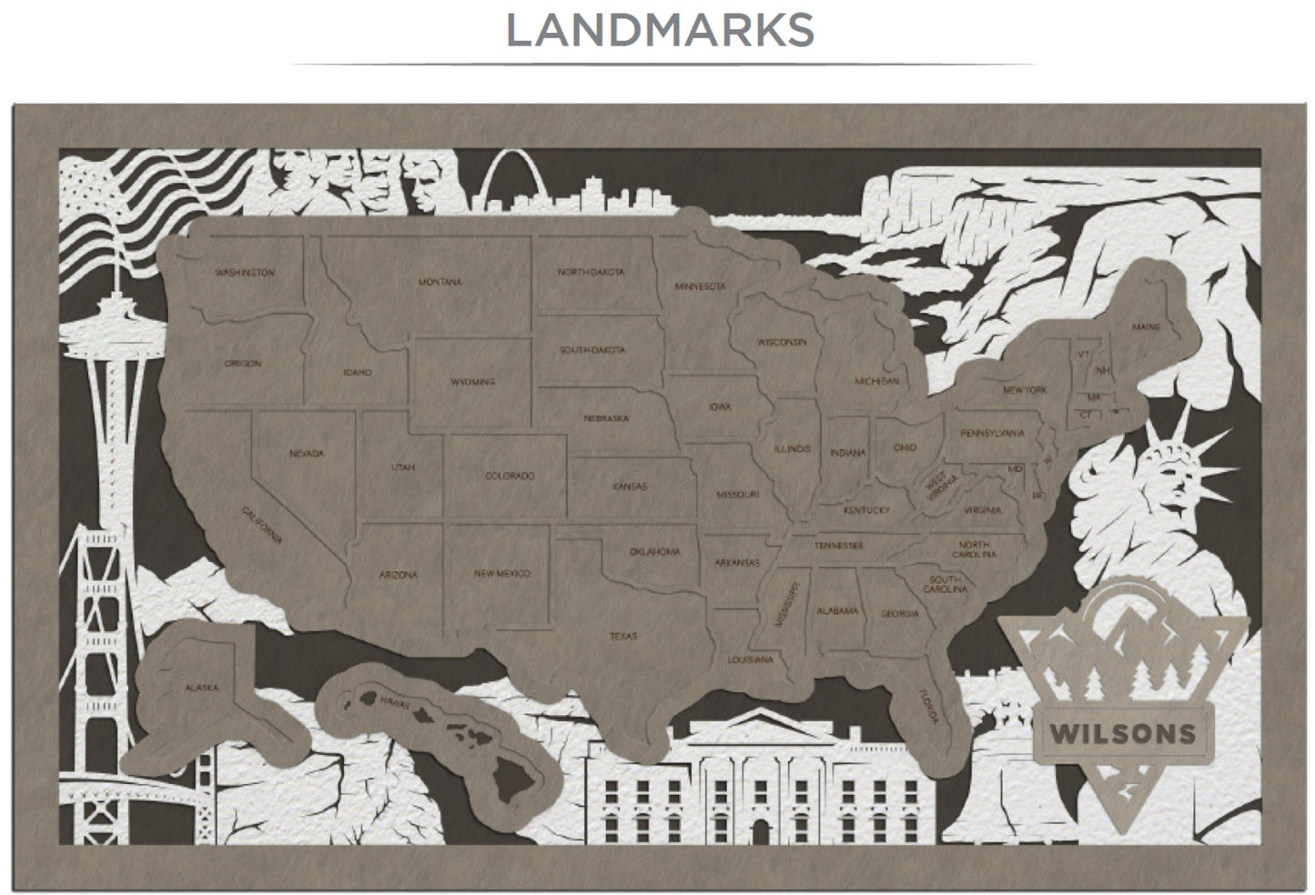 Travel Map - U.S. States