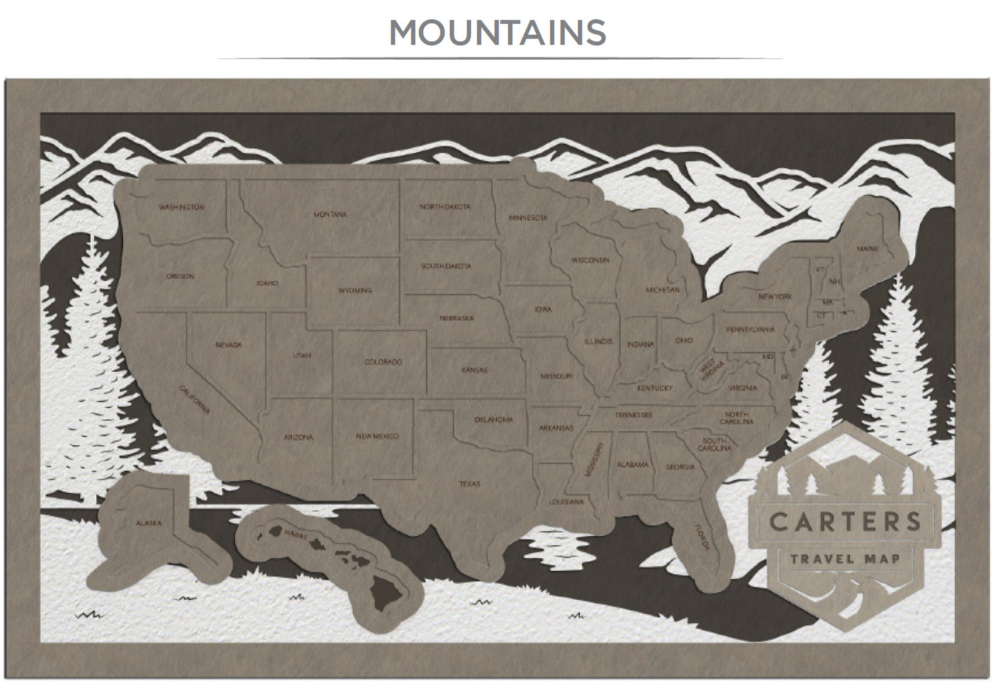 Travel Map - U.S. States