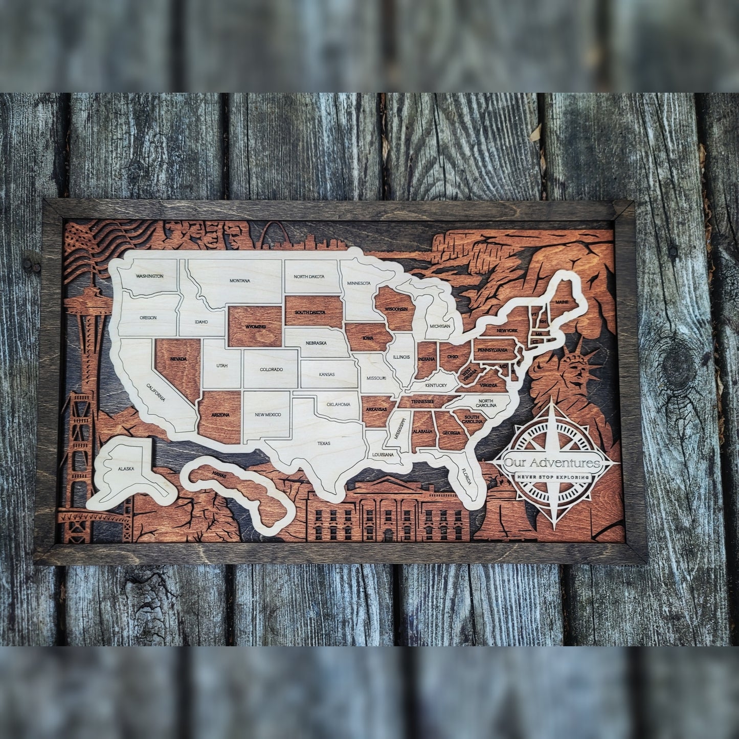 Travel Map - U.S. States