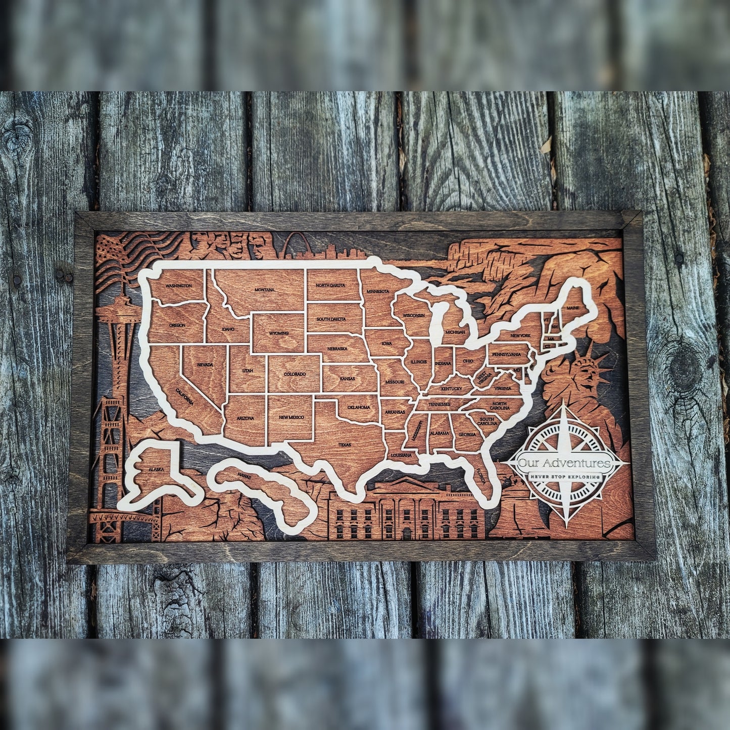 Travel Map - U.S. States