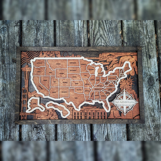 Travel Map - U.S. States